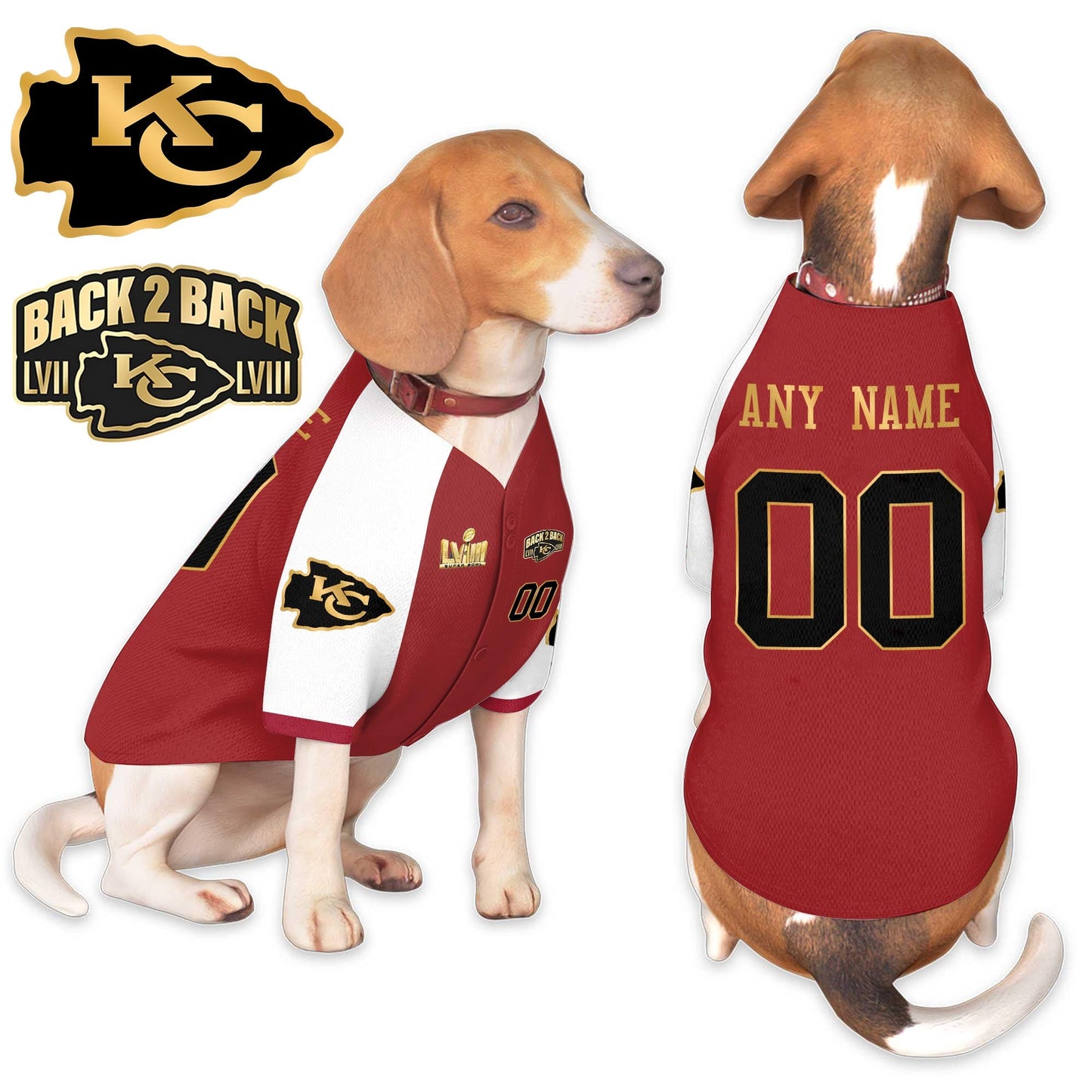 Kansas City Chiefs Super Bowl Champions Pet Coat - Gifts for Pet Lovers