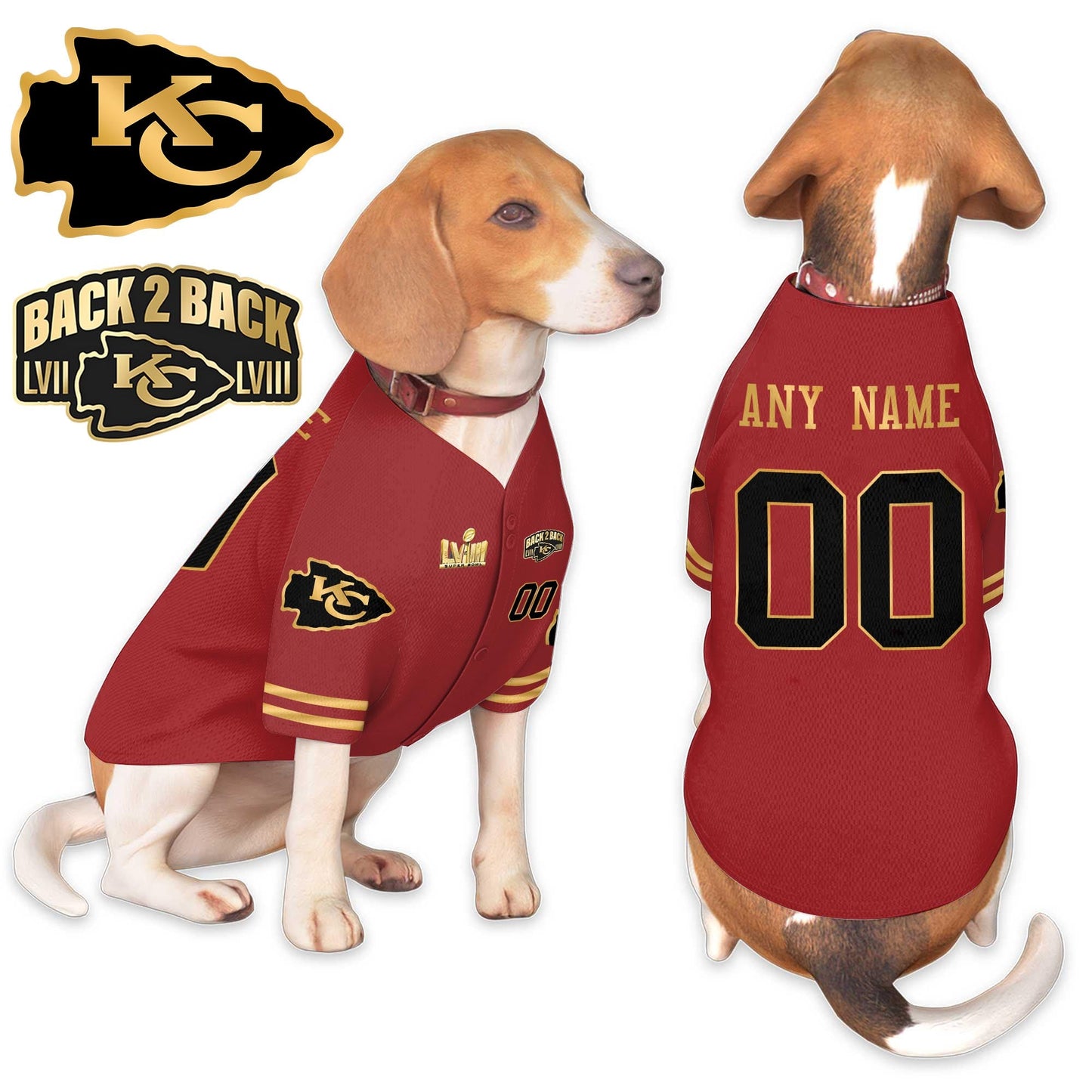 Kansas City Chiefs Super Bowl Champions Pet Coat - Gifts for Pet Lovers