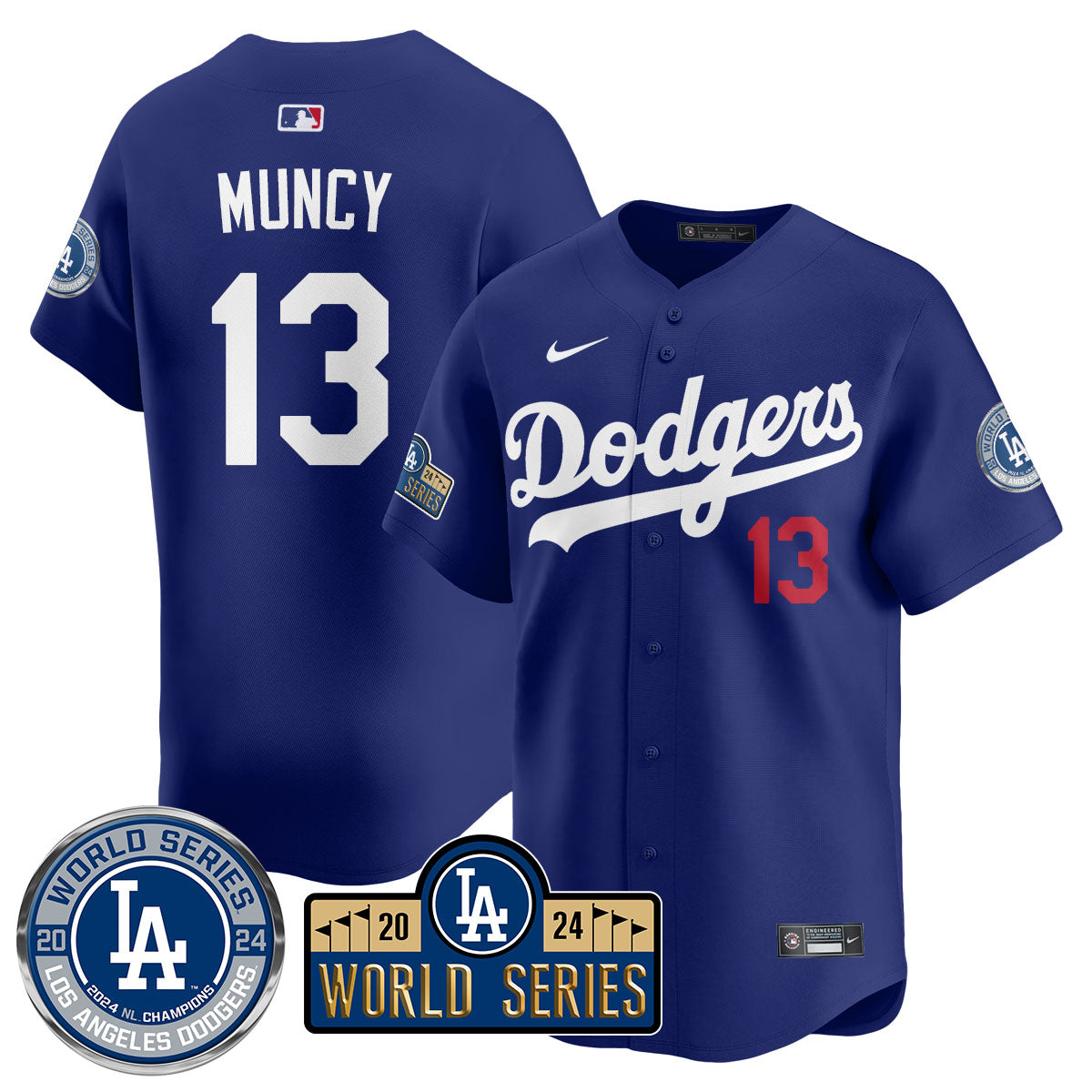 Los Angeles Dodgers World Series 2024 Jersey - All Stitched