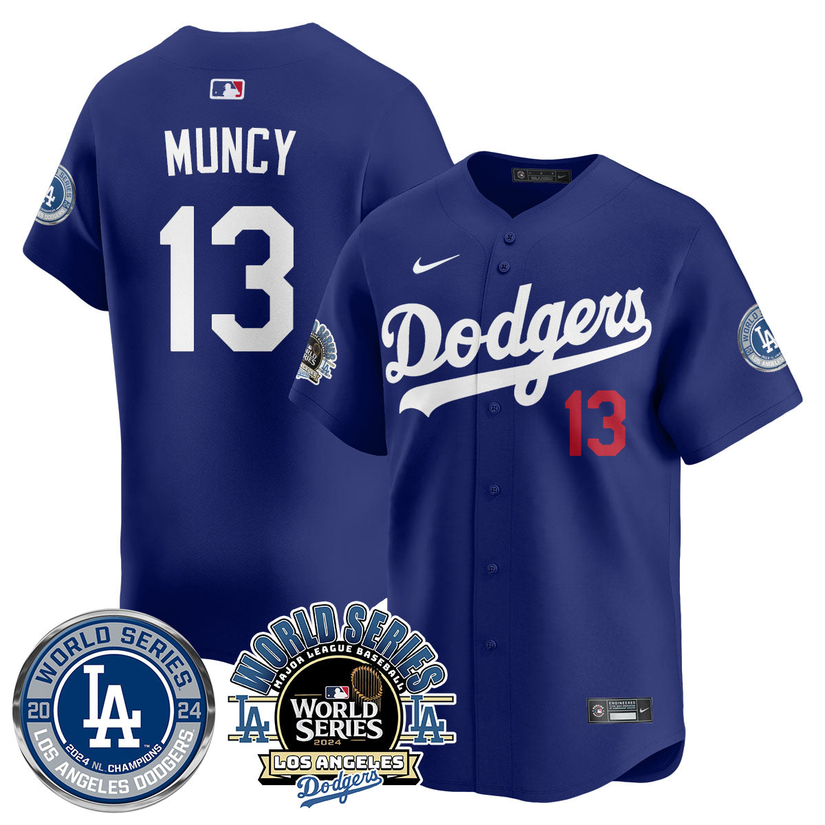 Los Angeles Dodgers World Series 2024 Jersey - All Stitched