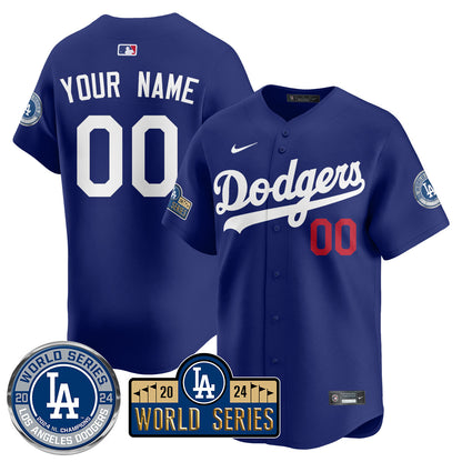 Los Angeles Dodgers World Series 2024 Custom Jersey - All Stitched