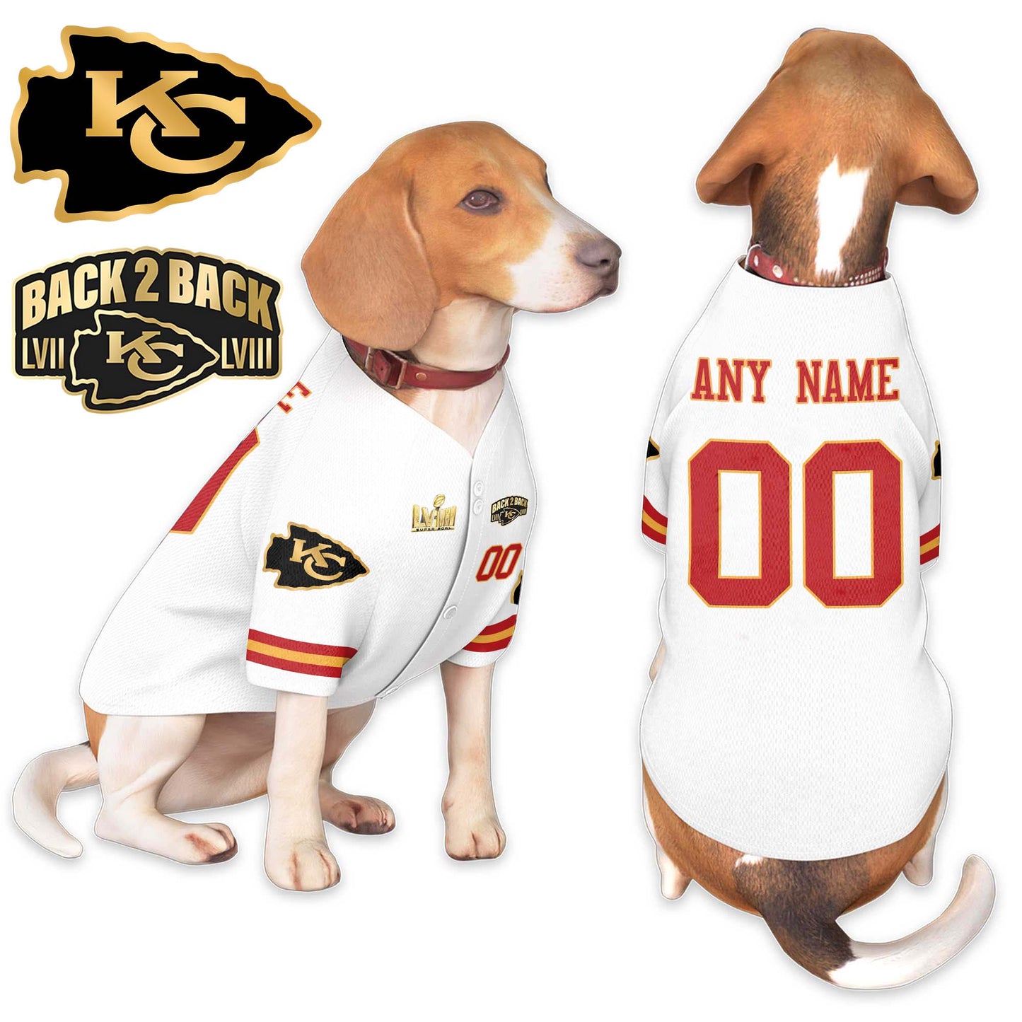 Kansas City Chiefs Super Bowl Champions Pet Coat - Gifts for Pet Lovers