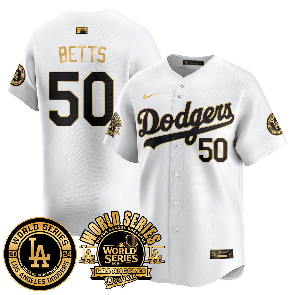 Los Angeles Dodgers World Series 2024 Jersey - All Stitched