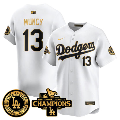 Los Angeles Dodgers World Series NL Champions Jersey - All Stitched