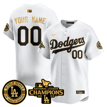 Los Angeles Dodgers World Series NL Champions Custom Jersey - All Stitched