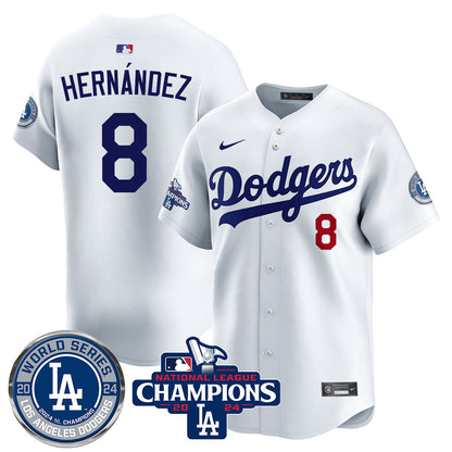 Los Angeles Dodgers World Series NL Champions Jersey - All Stitched