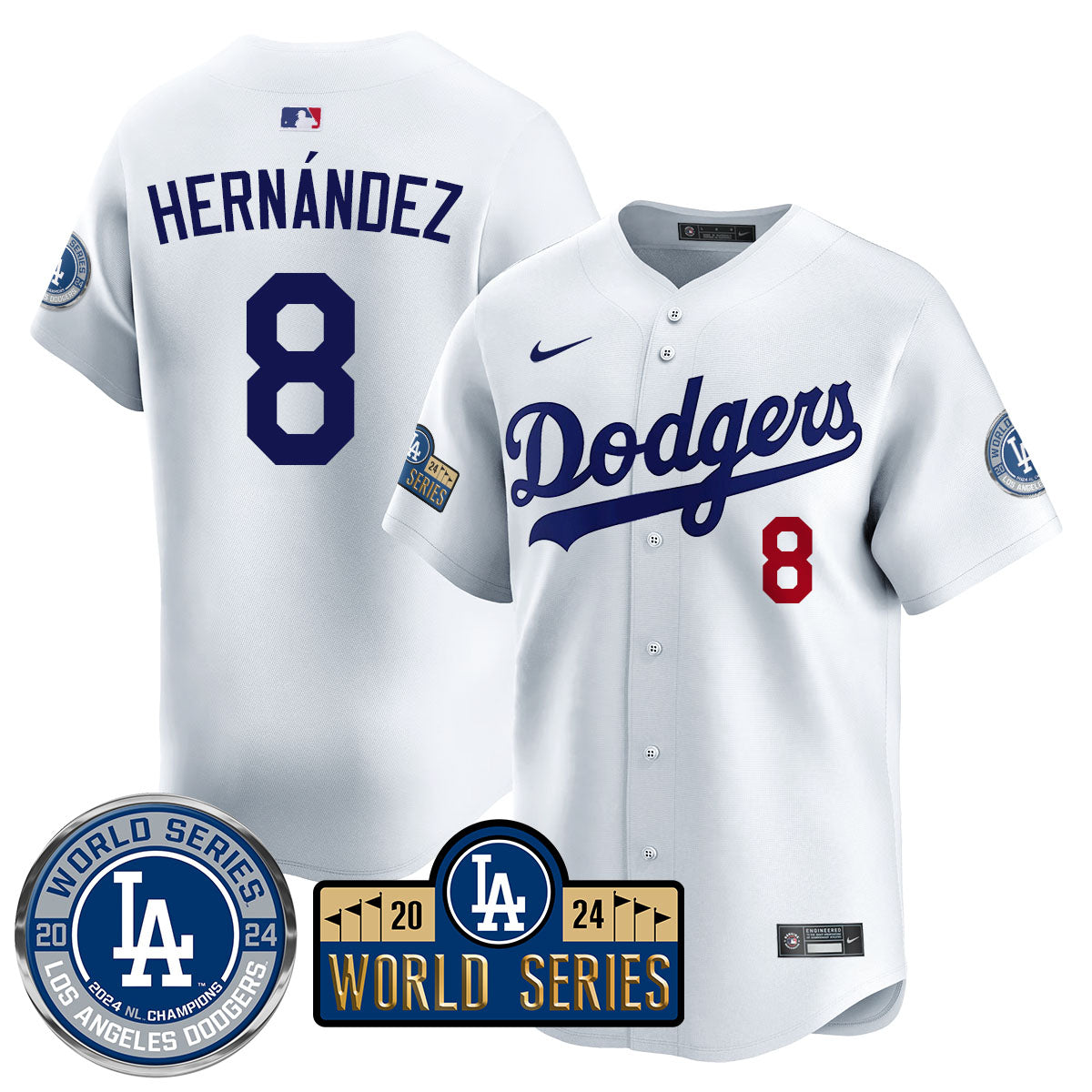 Los Angeles Dodgers World Series 2024 Jersey - All Stitched