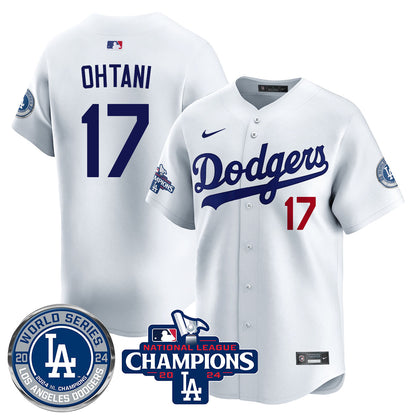 Los Angeles Dodgers World Series NL Champions Jersey - All Stitched