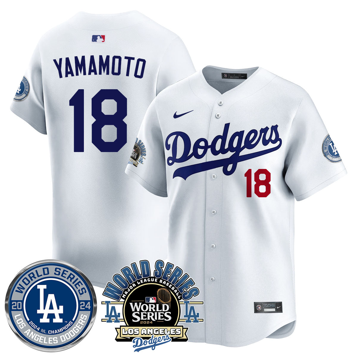 Los Angeles Dodgers World Series 2024 Jersey - All Stitched